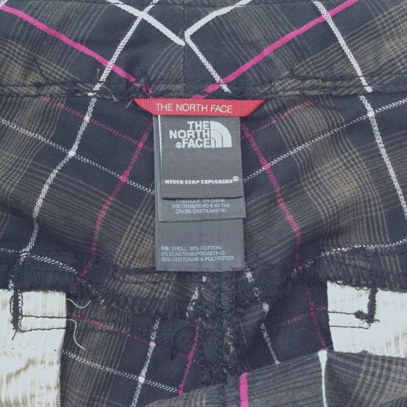 North Face Checked Bermuda Shorts Size 6 - Picture 2 of 7